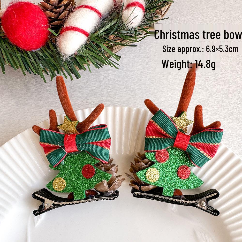 Cute Christmas Elk Antler Hair Clips - Children's Cartoon Fairy Headdress