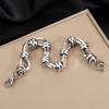[Stainless Steel Bracelet] 304 Stainless Steel Link Bracelet - Modern Geometric Chain Unisex Jewelry - 1pc
