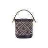 Tory Burch Tang Libaiqi T Monogramm Doppel-T-Logo Jacquard abnehmbarer Schultergurt Taschenformat mit Lederbesatz Tragetasche Tragetasche 146866-405