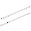 2Pcs Set Cold‑Roll Steel Sheet Ball Bearing Drawer Slide Rail Cabinet Hardware Fitting 400x17mm