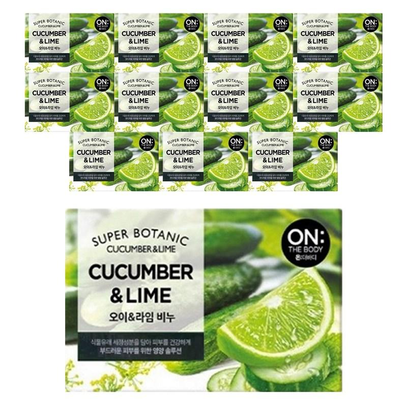 On the Body Super Botanic Soap Cucumber and Lime Scent, 80g x 12 pcs