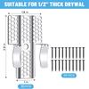 10Pcs Drywall Repair Clips Wall Patch Kit with Screws for 1/2 Inch Sheetrock Professional Drywall Hole Repair Solution