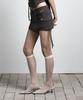 Aejeuyua Folding Hidden Skirt Pants Charcoal