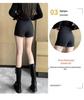 2023 Women's High-Waisted Black Suit Shorts - Sexy Wide-Leg Boot Pants for Autumn/Winter