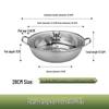 Uto 30cm Stainless Steel Mandarin Duck Hot Pot