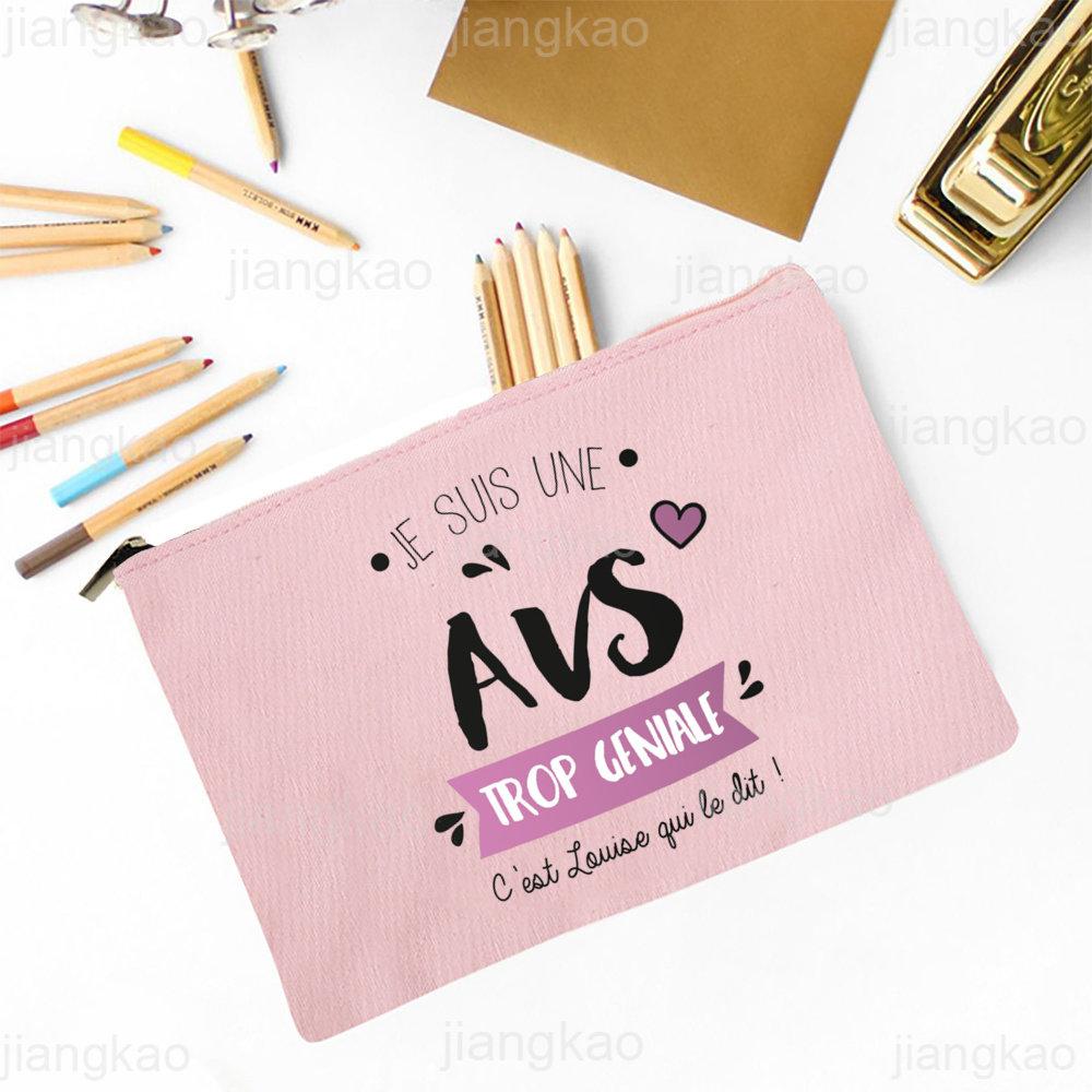 Super AVS Printed Makeup Bag Women Travel Neceser Cosmetic Zipper Pouch Travel Toiletry Organizer School Pencil Bags AVS Gifts