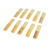 10Pcs Saxophone Eb Clarinet Reeds Strength 2 Robust Professional Sax Eb Clarinet Reed Set Wood Color Number 2