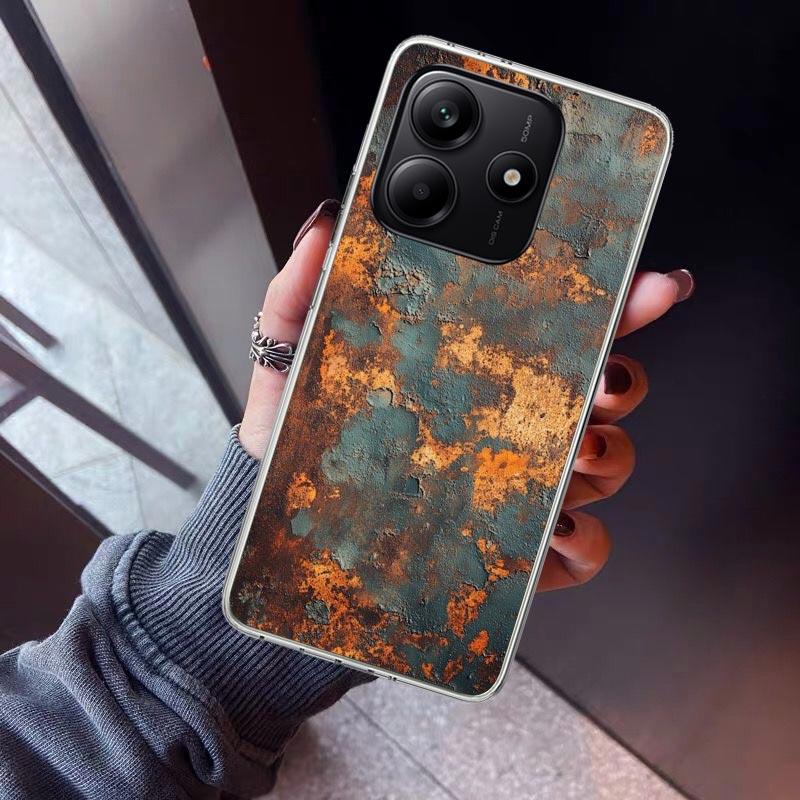Vintage Industrial Style Rusty Pattern Phone Case For Xiaomi Redmi Note 15 14 14S 13 12S 12 Pro Plus 11S 11 10S 10 4G Cover 11E