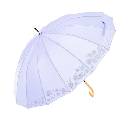 Parapluie Ogawa 16 Water Jump Family Cynthia 53376 pour femme, baleines, grand, résistant, coupe-vent, violet, déperlant, type, simple, bicolore, cadeau,