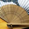 Portable Folding Fan Vintage Wave Pocket Fan for Wedding Party Decoration Dancing Performances Gifts
