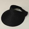 Handmade Raffia Straw Top Empty Sun Hats Women Wide Brim Summer Beach Cap Foldable UV Protection Visor Large Head Size Adjusted