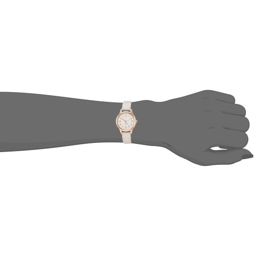 Fieldwork Watch Waterproof Juvia Analog Leather Strap ST257p-1 Women's Gray