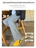 Women's Slimming High-Waist Fleece Lined Micro Flare Yoga Pants with Zipper - Autumn/Winter Trend