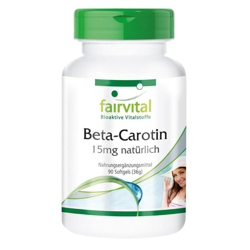 

Fairvital Beta Carotene 15mg 90 Capsules
