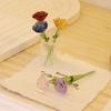 Colored Glaze Glass Flower Bouquet Mini Hand-blown Glass Flower  Home Room Decoration