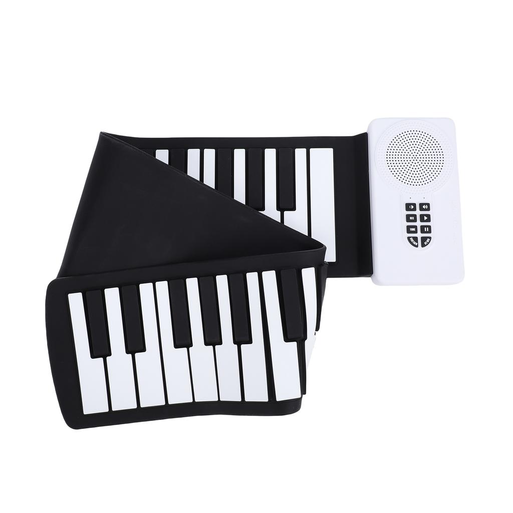 Portable Electronic Piano 49-Key Flexible   Keyboard with Speakers for Beginners