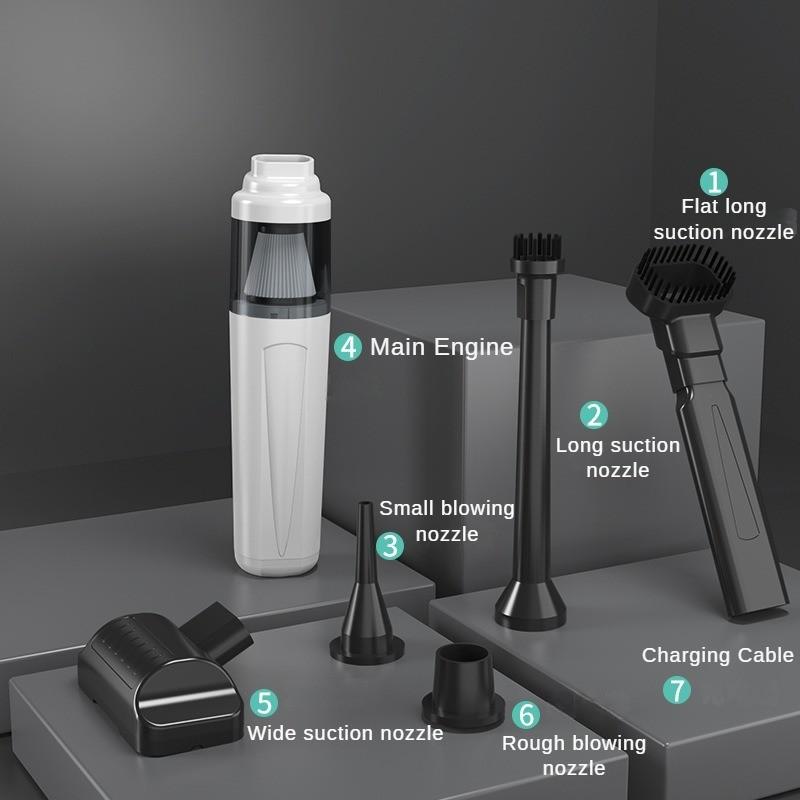 120W vysoce výkonný vysavač do auta Přenosný bezdrátový ruční vysavač Malý stolní vysavač pro domácnost