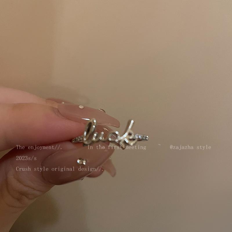 Lucky Star Women s Summer Letter Ring - Stylish and Unique Index Finger Jewelry