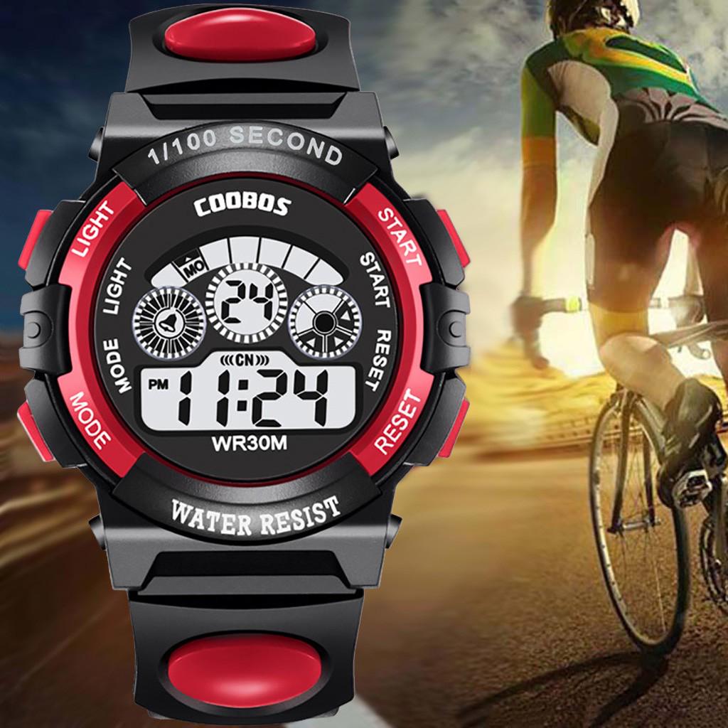 

Мужская мода Многофункциональный красочный легкий спортивный браслет Электронные часы