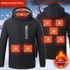 Winter Smart Heating Jacket 8 Zones Heating Coat 3 Gear Temperature Adjustable USB Charging Jacket