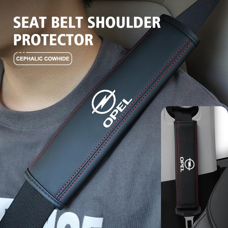 Car Seat Belt Shoulder Protector Strap Pad Interior Accessories For Opel Astra G H J K F Corsa D Zafira B Insignia Mokka Regal