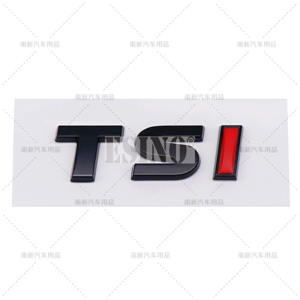 Car Styling 3D TSI ABS Adhesive Emblem Rear Trunk Badge Fender Sticker Car Body Decal for Volkswagen Golf Passat Tiguan Touareg