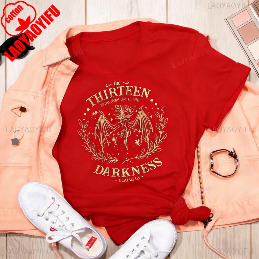 Retro The Thirteen Throne Of Glass Shirt From Darkness Claim Us Tshirt Bookish Gift Unisex Unisex Tees Streetwear New Style