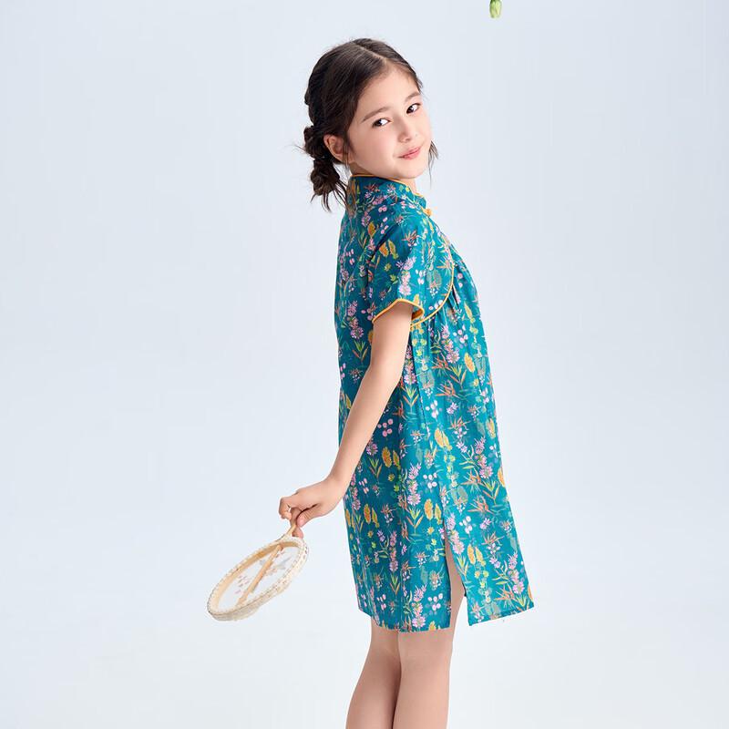 Montagut 2026 New Summer Girls  Sweet Floral Midi Dress 160