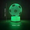 Luminous 3D Football Lamp Soccer Ball Table Lamp Easy To Use LED Night Light  Girls