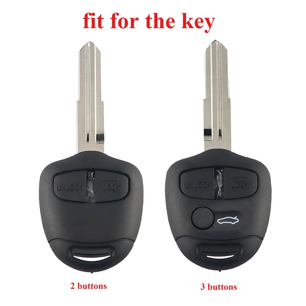 Silicone Car Key Case Shell Soft Remote Cover Protector for Mitsubishi Lancer EX Evolution Grandis Outlander Triton Pajero ASX