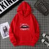 Loose Long Sleeve Women's Hoodie Lip Print Trendy plus Size Cross-Border Pattern Crew Neck Regular Length Girl Style