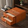 Yipan Bamboo Double-Drawer Pu-erh Tea Cake Box