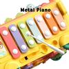 Bus Knocking Hammer Game Baby Montessori Kids Toys Fishing Maze Puzzle Music Multifunctional Bus Storage Box Educational Toys