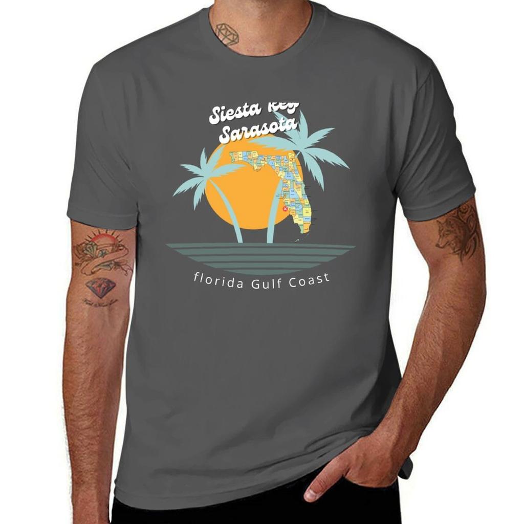 Siesta Key Beach Tshirt Daily Wear Plain Short Sleeve Shirt Tshirt