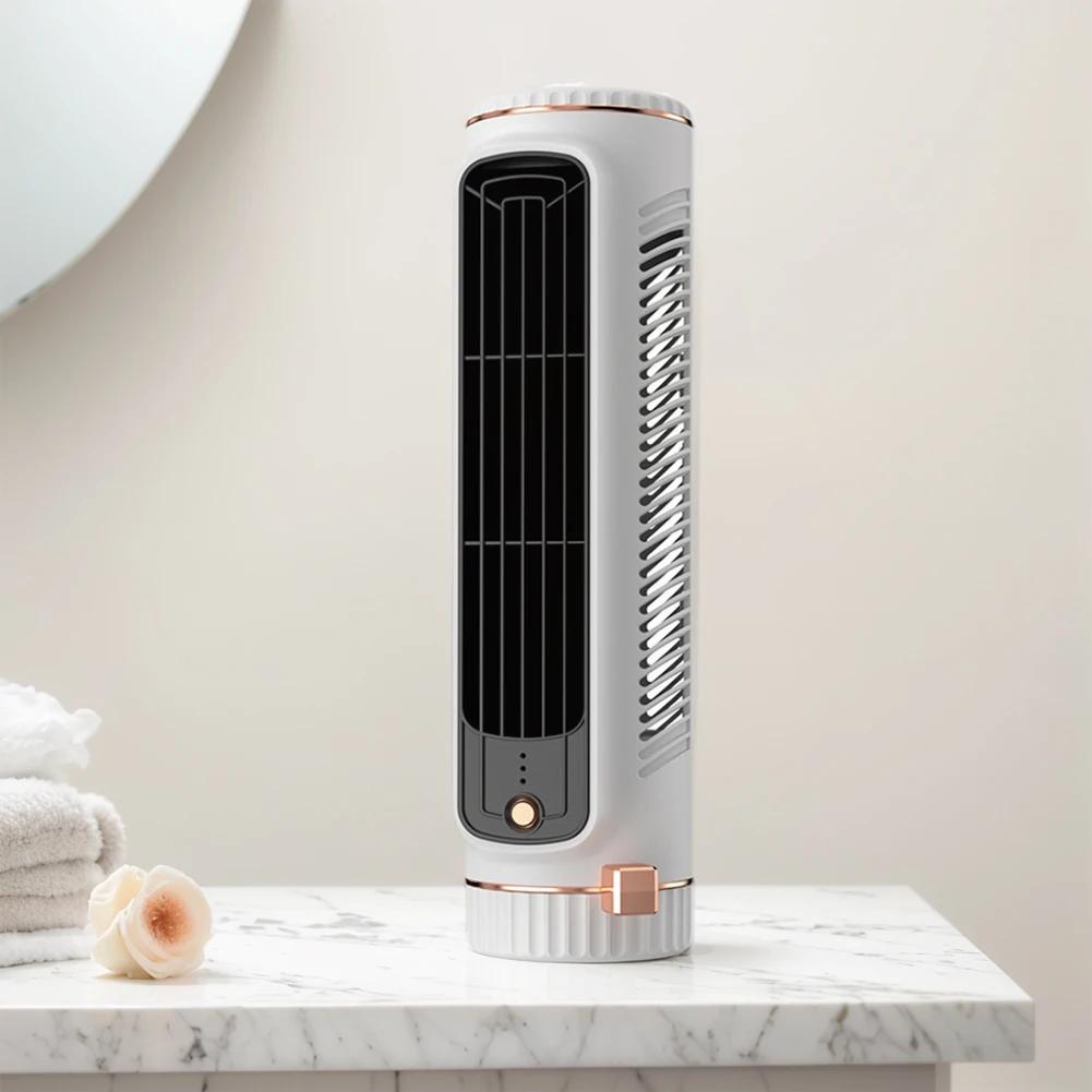 

Bladeless Tower Fan 90 Degree Oscillating Quiet Portable USB Desk Fan with LED Light 3 Gear Speed Cooling Fan for Home Bedroom