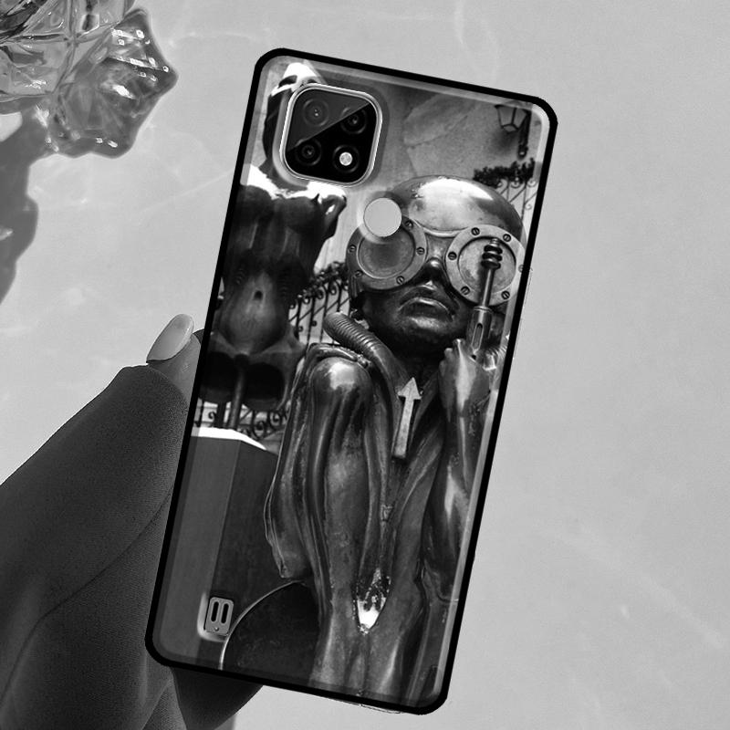 Hr Giger Li II For Realme C67 C75 C61 C55 C53 C51 C21Y C25S GT 6 6T 5 GT7 Pro 10 11 12 13 14 Pro Plus Case