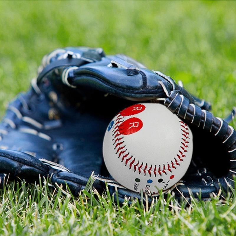 Wettkampf-Trainingsbaseball mit Fingerplatzierungsmarkierungen 9 Zoll Weicher/Harter Baseball zum Werfen Schlagen Hitting