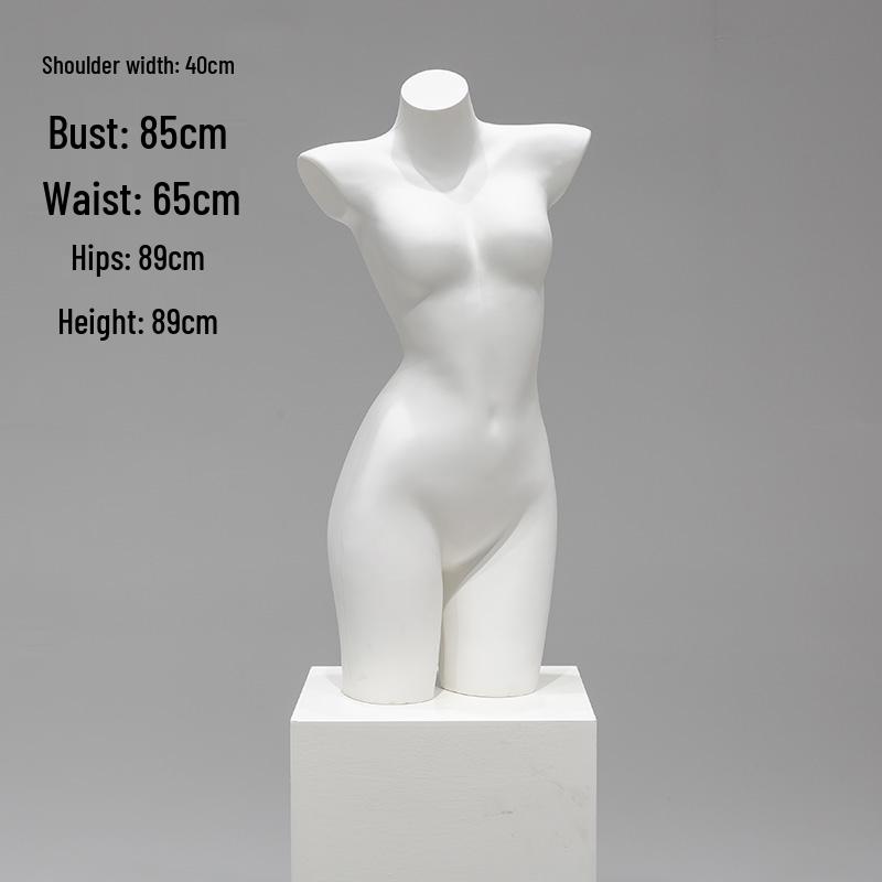 Unisex Half-Body Plastic Mannequin for Underwear Display