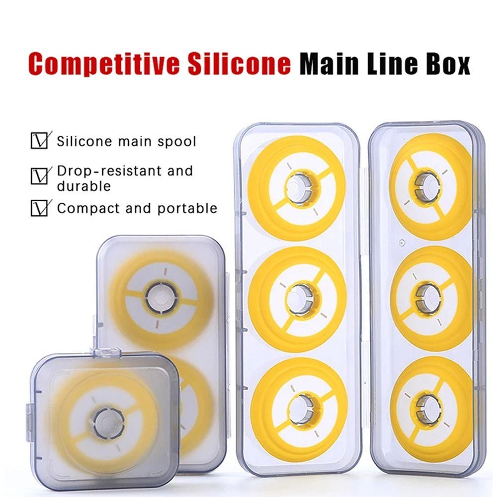1Pcs Closed Fishing Main Line Box 2-6 Spindle Line Storage Box  Fishing Accessories