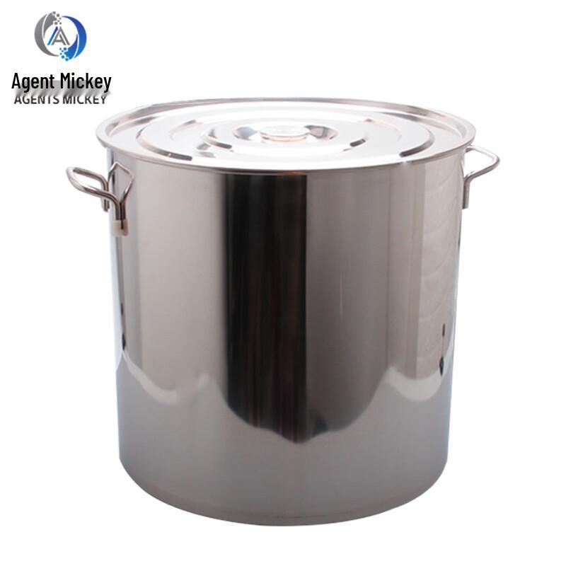 Agents Mickey 201 Stainless Steel Storage Bucket with Lid