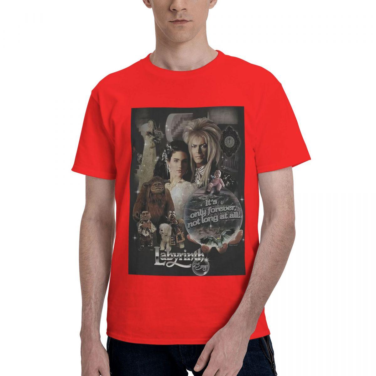 Labyrinth 25 Years Of Magic 100 Cotton Casual Breathable Confortable Top Mens Clothing Brands Clothes Men S