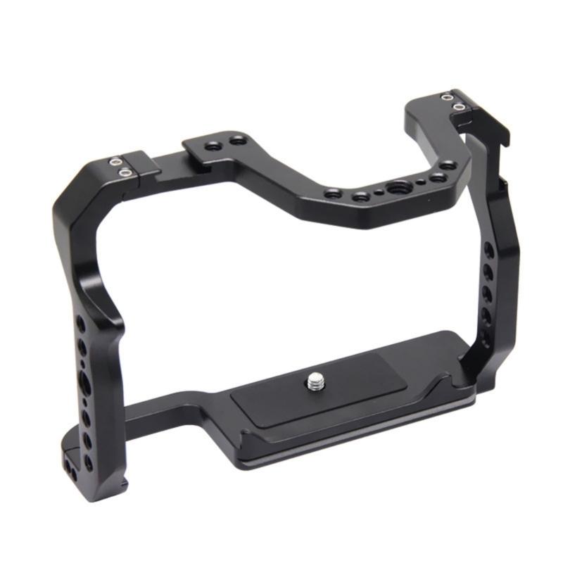 Aluminum Alloy Camera Cage for 70D/80D/90D with 1/4"&3/8" Threads Cold Shoe Mount Supports 6-10kg Load Capacity