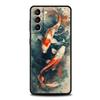Koi Carp Phone Case For Samsung Galaxy S25 S24 S23 S22 Ultra S20 S21 FE 5G S10 S9 Plus S10E Soft TPU Cover