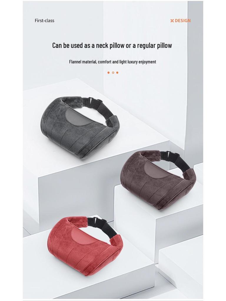 Car Seat Neck and Lumbar Support Pillow – Universal Flannel Cushion for All Seasons