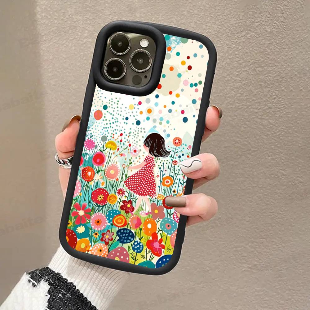 Popular Art Y-Yayoi KusamaS Phone Case For iPhone 17 16 15 13 11 12 14 Pro Max Plus Silicone Cover Shell