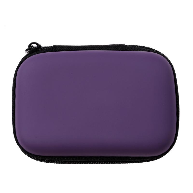 Portable USB Data Cable Organizer Leather Earphone Storage Bag Headphone for Case Cover Protector Mini Zipper Hard Pouch