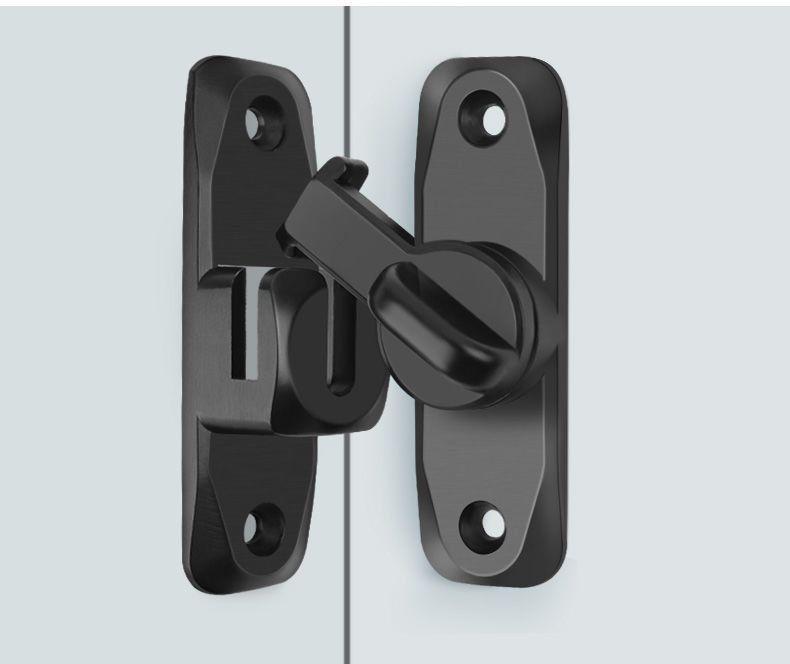 90° Zámek na posuvné dveře (stodolové dveře): Západka bez vrtání, Spona na posuvné dveře, Bezpečnostní šroub