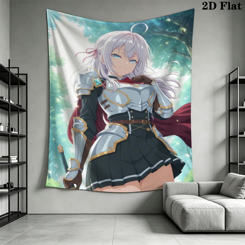 Alya Anime Wall Tapestry Aesthetic Wall Hanging Printed Fabric Blanket Decorative Tapestries for Bedroom Living Room Home Decor