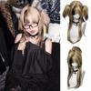Synthetic Ombre Blonde Black Layered Wig Double Ponytail Cosplay Lolita Wigs  Halloween