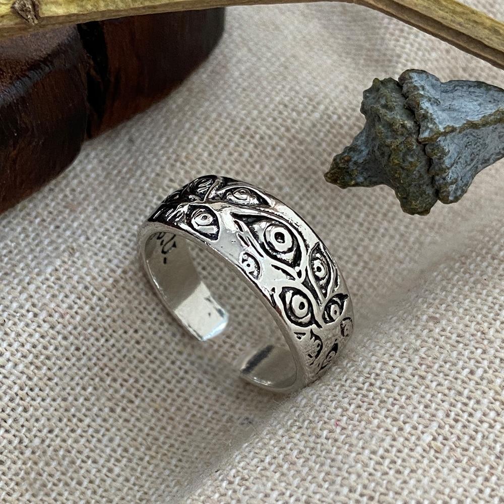 Finger Ring Girls Snake Smile Stylish Fashionable Men Jewelry Women Classic Vintage Ancient Tone Color Punk Hip Hop Adjustable Boho FrogFashion